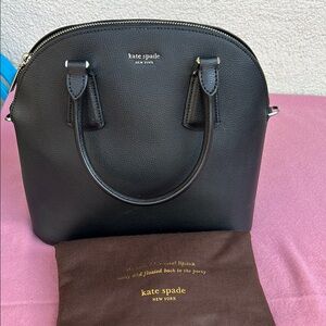 Kate Spade Black Satchel with Dome Silhouette